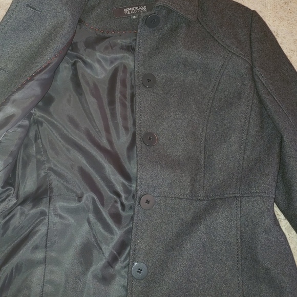 Kenneth Cole Reaction Gray Structured Coat - Picture 4 of 6